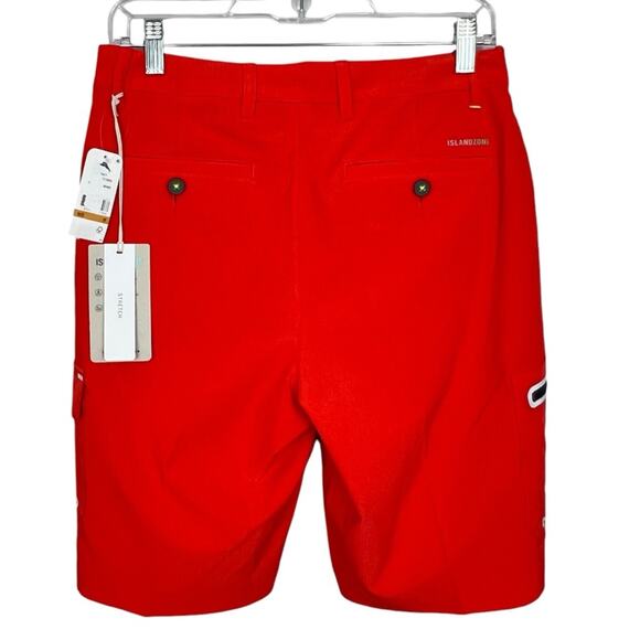 NWT Tommy Bahama Cayman Isles IslandZone Cargo Shorts Orange sz 29 Vacation $110 - Picture 3 of 10